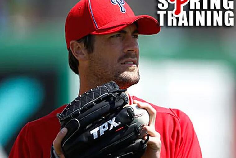 "I think I'm more focused on being able to go out and pitch," Cole Hamels said. (David Maialetti/Staff Photographer)