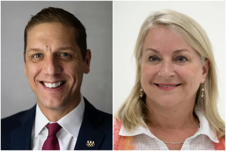 Republican Marty Nothstein (left) and Democrat Susan Wild are competing in Pennsylvania's 7th Congressional district, in the Lehigh Valley. Former Congressman Charlie Dent, a Republican, retired earlier this year, leaving the seat open.