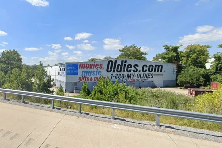 The Oldies.com building as seen from Interstate 476 in West Conshohocken.