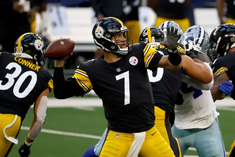 Ben Roethlisberger left the game in the second quarter and returned to lead the Steelers to victory over the Cowboys.
