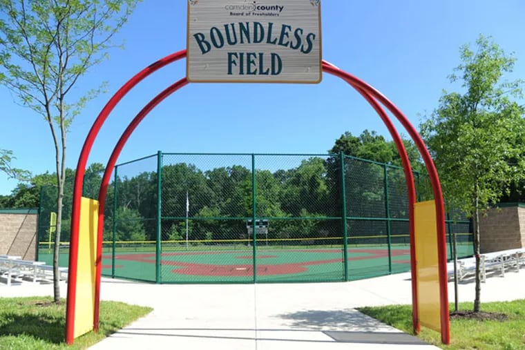 &quot;Boundless Field&quot; opened Saturday. The handicapped-accessible field will also be used for other sports. (Clem Murray / Staff Photographer)