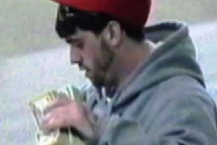 Cops are looking for this man in connection with four bank robberies.