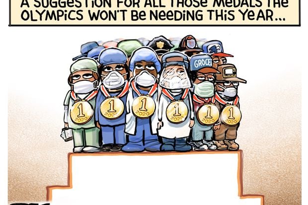 Coronavirus cartoons: Artists’ takes on the relief package and Trump’s briefings | Opinion