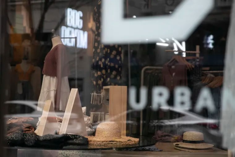 The Urban Outfitters store at 16th and Walnut in Center City in March.