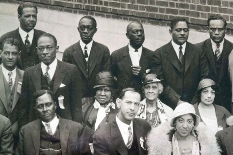 Frank Turner (bottom, center) at the 1932 NAACP convention in Washington, D.C. (TURNER FAMILY COLLECTION)