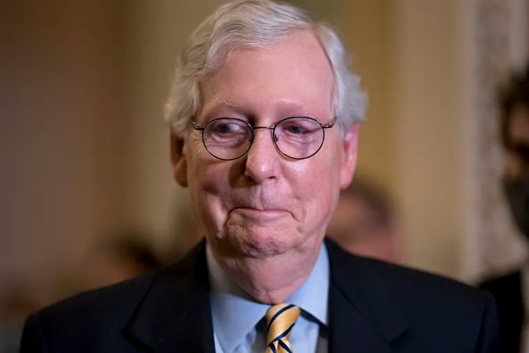 Senate Minority Leader Mitch McConnell, R-Ky., says his party will provide no votes to raise the debt ceiling.