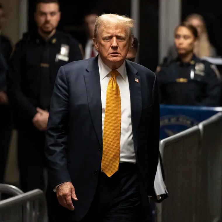 Former President Donald Trump at Manhattan criminal court on Wednesday, May 29, 2024.