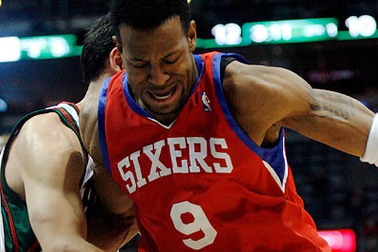 Reports have surfaced that the 76ers may be willing to trade Andre Iguodala. (Darren Hauck/AP)