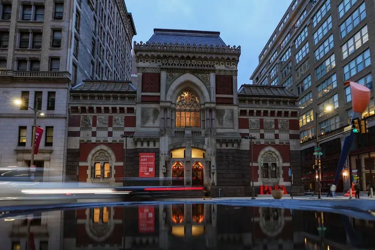 The Pennsylvania Academy of the Fine Arts (PAFA) is photographed in Philadelphia on Wednesday, Jan. 10, 2024. PAFA, billed as the country’s oldest institution that is both a museum and school, is closing.