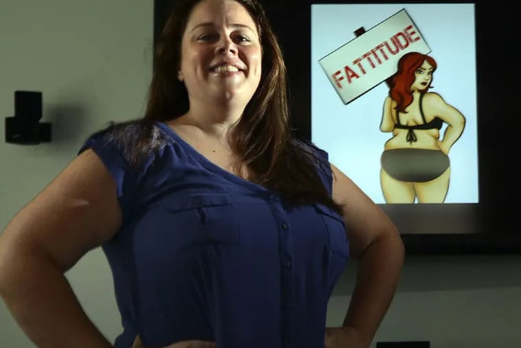 Lindsey Averill, of Boca Raton, Fla., is working with filmmaker Viridiana Lieberman in New York to produce "Fattitude," a documentary to promote acceptance of overweight people. (Mark Randall/Sun Sentinel/MCT)