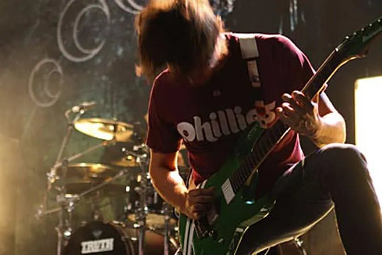 Hardcore rocker J.B. Brubaker, lead guitarist for August Burns Red, is a hardcore Phillies fan.