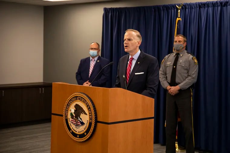 U.S. Attorney William McSwain said the 15 reputed Philadelphia mob associates indicted by a grand jury tried to extend their influence to Atlantic City through loansharking, drug smuggling, and other illegal enterprises.