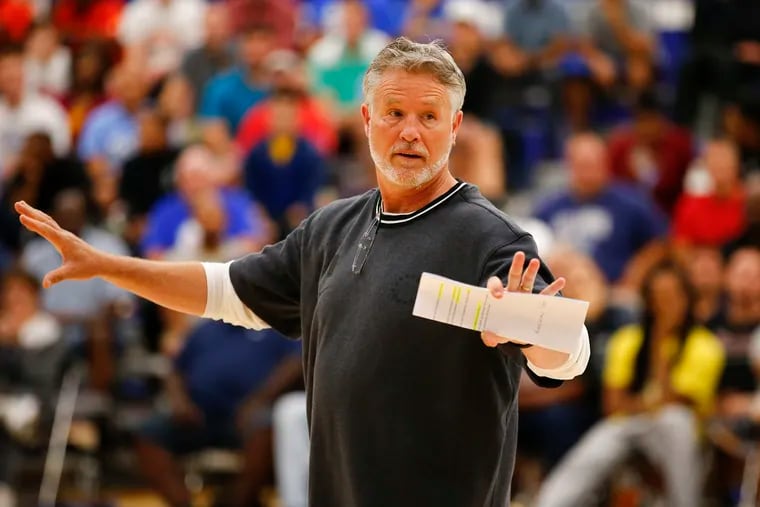 Brett Brown will speak to reporters over lunch today.