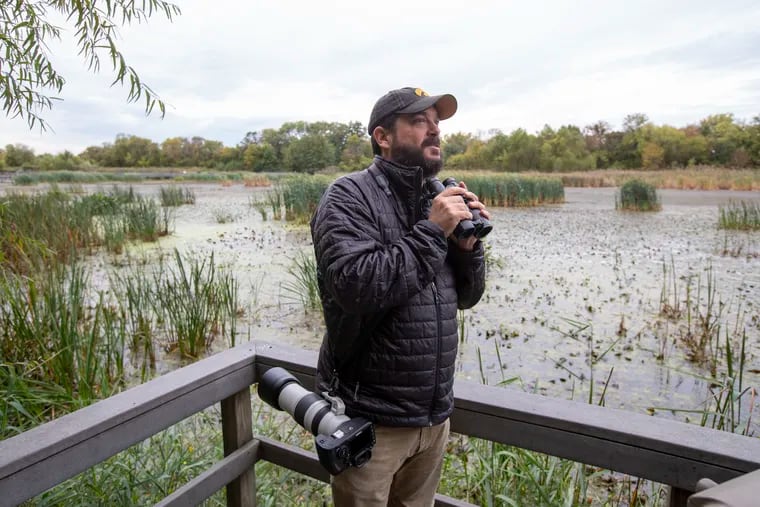 George Armistead, long-time John Heinz at Tinicum National Wildlife Refuge visitor and president of the Delaware Valley Ornithological Society has a problem with the refuge shutting down access in prime birding time, for a deer hunt for bow hunters.