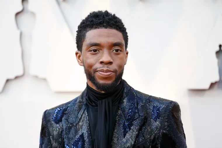 Actor Chadwick Boseman at the 2019 Academy Awards ceremony in Los Angeles.