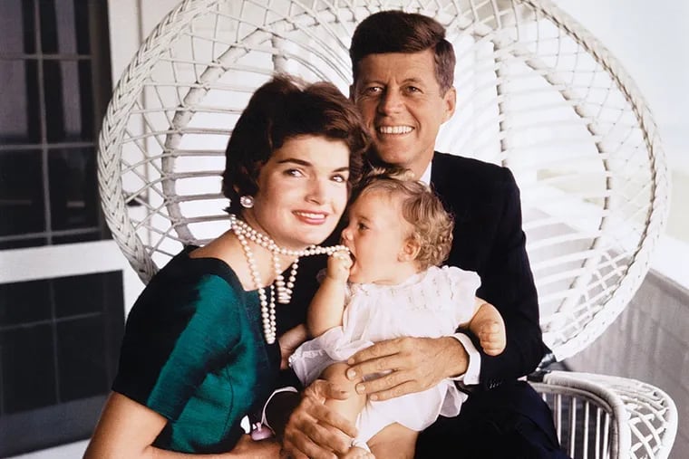 A 1958 Kennedy family portrait — Jackie, Jack and daughter Caroline. It was part of the first photo session that Jacques Lowe had with the family in Massachusetts. ESTATE OF JACQUES LOWE