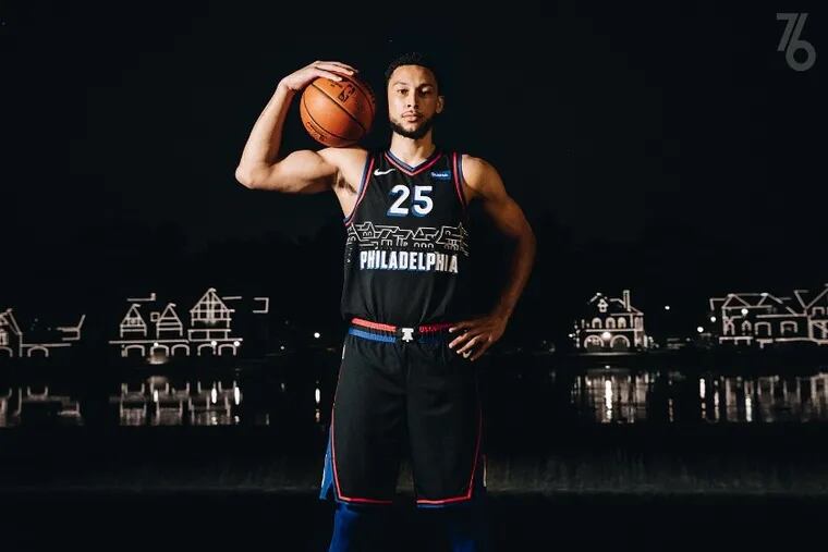 The 76ers' new boathouse row uniforms.
