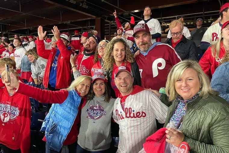 On Oct. 22, 2022, rows of strangers formed a deep friendship in section 125 of Citizens Bank Park.