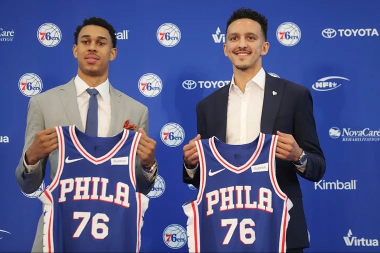Zhaire Smith (left) and Landry Shamet are looking forward to the start of the NBA summer league.