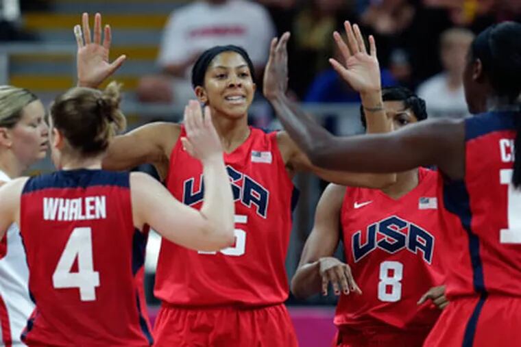 "It was amazing," Team USA forward Candace Parker said about the win over Canada. (Charles Krupa/AP)