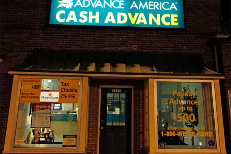 A payday lender in Virginia. Should Pennsylvanians roll out a welcome mat for the payday-loan industry, a business that targets people on the financial fringe with high-cost, short-term loans that plow many borrowers into deeper debt?