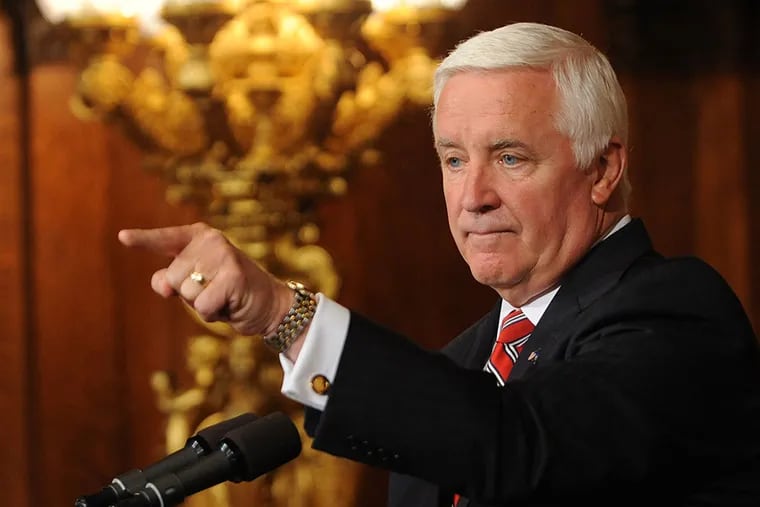 John Baer: Pa. Gov. Corbett's action cutting of lawmakers' cash and special projects while essentially calling them lazy, greedy and worthless is merely political theater. AP