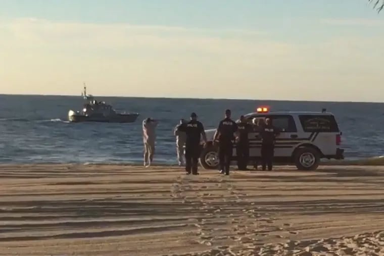 The search continues for a 24-year-old woman who went missing swimming off Point Pleasant Beach early Sunday morning.