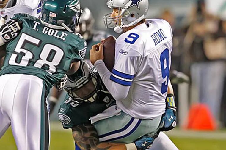 All 22 of the Eagles' sacks this season have come from defensive linemen. (Ron Cortes/Staff Photographer)