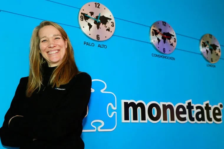 CEO Lucinda Duncalfe, whose company, Monetate, lets retailers personalize ads.