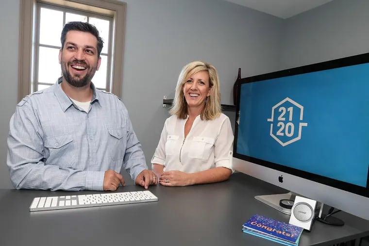 Brandon and Heather Steiger own 2120 Creative, in Chester Springs.