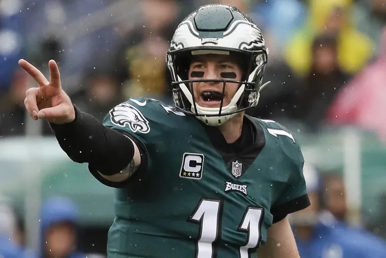 Carson Wentz has thrown 50 touchdown passes in his first 30 NFL starts. He heads into Sunday's game against the Titans with at least one touchdown pass in 16 straight games.