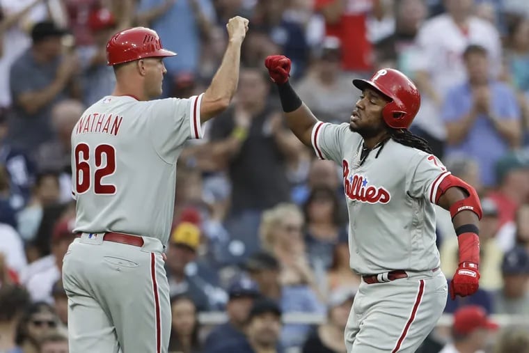 Maikel Franco's fourth-inning home run was part of a vibrant Phillies offense that beat up on the Padres' rookie starter Walker Lockett.