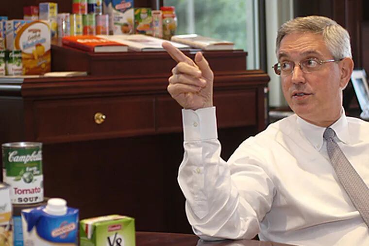 "This year, we're dealing with unprecedented dynamism in our cost structure," Campbell's Soup Co. President and CEO Douglas R. Conant says. (Tom Gralish/Inquirer)