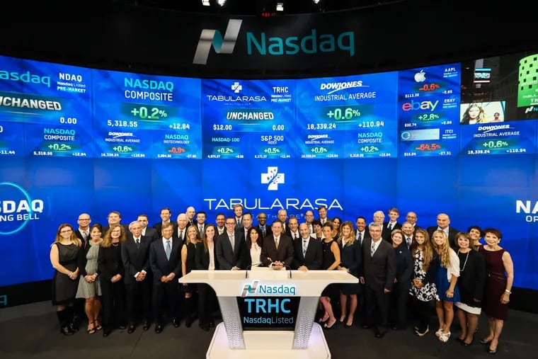 Employees of Tabula Rasa HealthCare, Inc. (Nasdaq:TRHC), a provider of technology solutions that help healthcare organizations to optimize medication regimens, visit the Nasdaq stock exchange in 2016 on the occasion of its initial public offering.