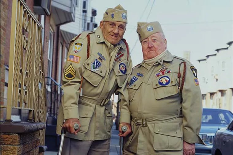 World War II veterans Bill Guamere (left) and "Babe" Heffron.