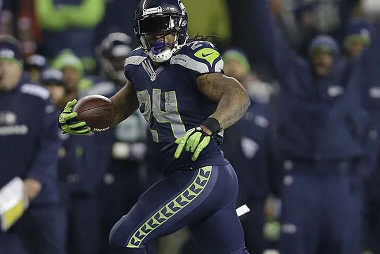 Marshawn Lynch is one of the toughest guys to bring down. (Associated Press)