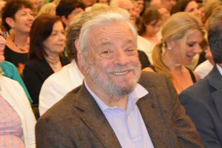 Acclaimed composer/lyricist Stephen Sondheim at the award ceremony and concert honoring Stephen Sondheim at the Arden Theater Company on June 1, 2015 in Philadelphia, Pennsylvania. Maggie Henry Corcoran