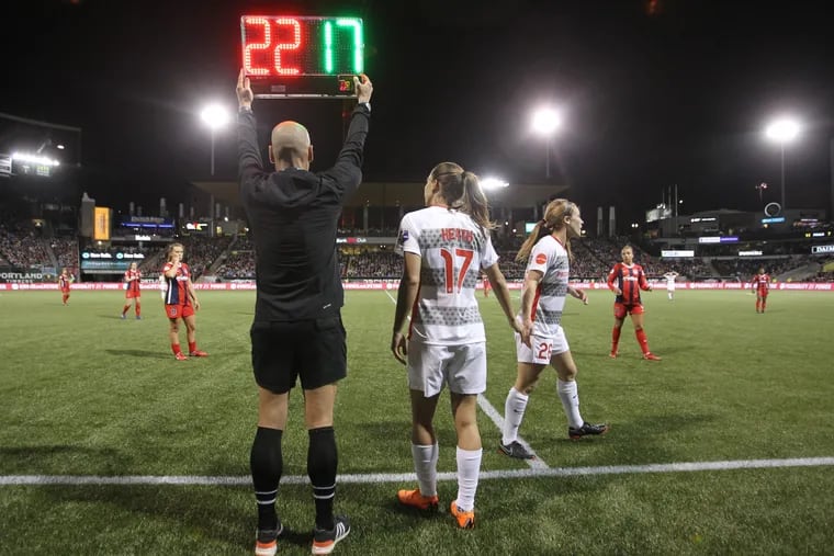 Tobin Heath and the Portland Thorns feature prominently in the National Women's Soccer League's national television package. 