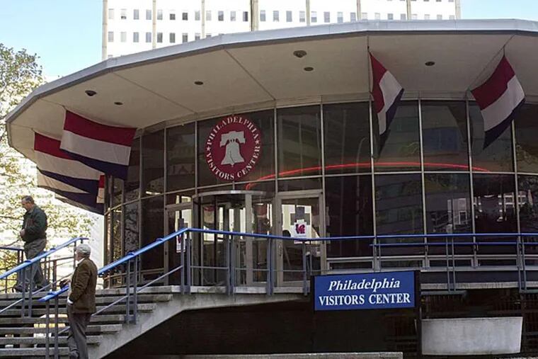 The Fairmount Park Welcome Center, the round, saucer-shaped structure at the southwest corner of LOVE Park, has an uncertain fate as the city plans a potential $15 million project to redesign the park. Built in 1960, the building was once called the Philadelphia Visitors Center.
