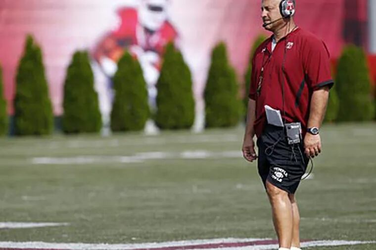 "We're working on our consistency and execution and, honestly, we're not there yet," Steve Addazio said. (Staff file photo)