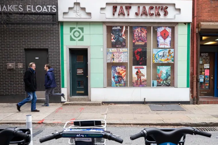Fat Jack's Comicrypt, a long-running comic book store in the Rittenhouse neighborhood.
