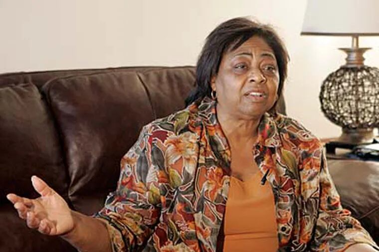 Shirley Sherrod answers questions since she was terminated from her position with the U.S agriculture department during an interview at her home on Friday, July 23. (AP Photo/Steve Cannon)