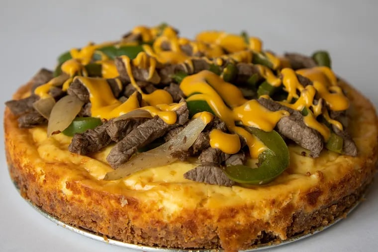 Yes, this is a cheesesteak cheesecake. Finding ways to keep busy during the coronavirus shutdown means getting creative.