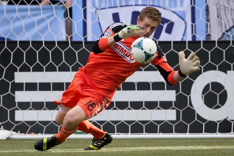 Union goalkeeper Zac MacMath: "I can have a good game then I’ll have a bad game. I’m trying to eliminate those bad games and really just be... someone the team can rely on each game,” MacMath said.  Darryl Dyck  / The Canadian Press