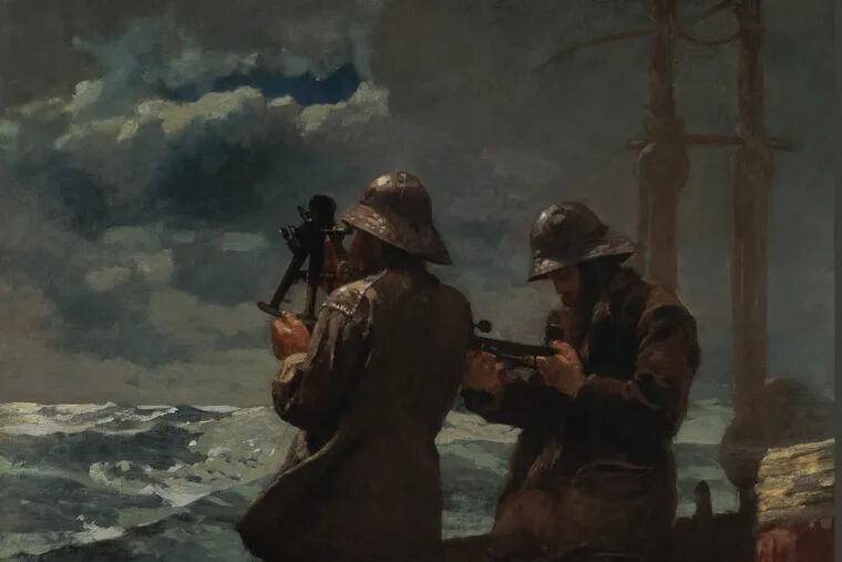 Detail from Winslow Homer's "Eight Bells," now on exhibit at the Brandywine River Museum.