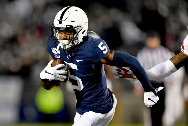 Penn State junior Jahan Dotson had 27 receptions for 488 yards and five touchdowns in 2019.