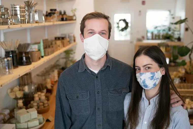 Emily Rodia and her fiancé and co-owner, Jason Rusnock, have opened a new store, Good Buy Supply, in South Philly. The new business operates on a model of "less waste” and sells merchandise that is environmentally friendly.