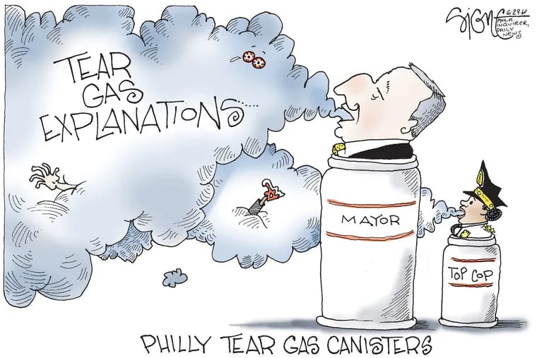 Philly tear gas emissions.
