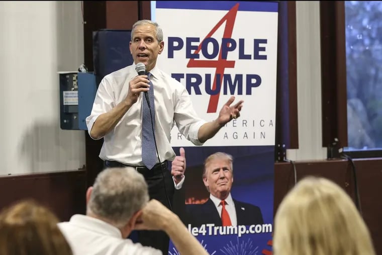 Paul Mango, Republican candidate for governor, attends a meet and greet hosted by People 4 Trump in Newtown,  May 2.