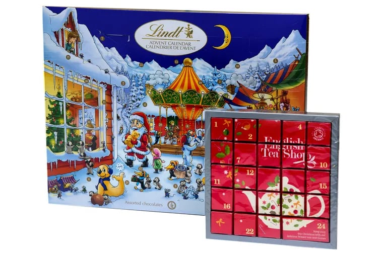 Lindt and English Tea Shop Advent calendars.